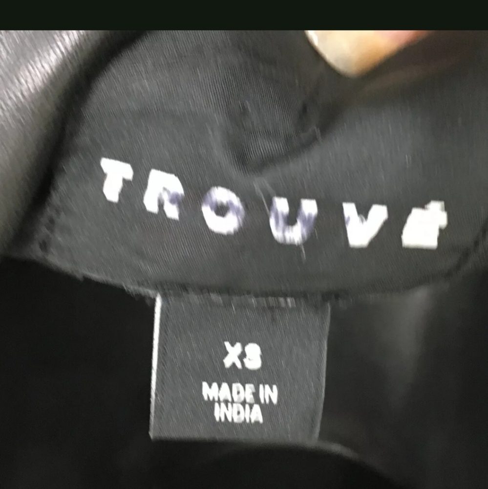 Trouve Leather Jacket Black Lambskin XS - Picture 6 of 7